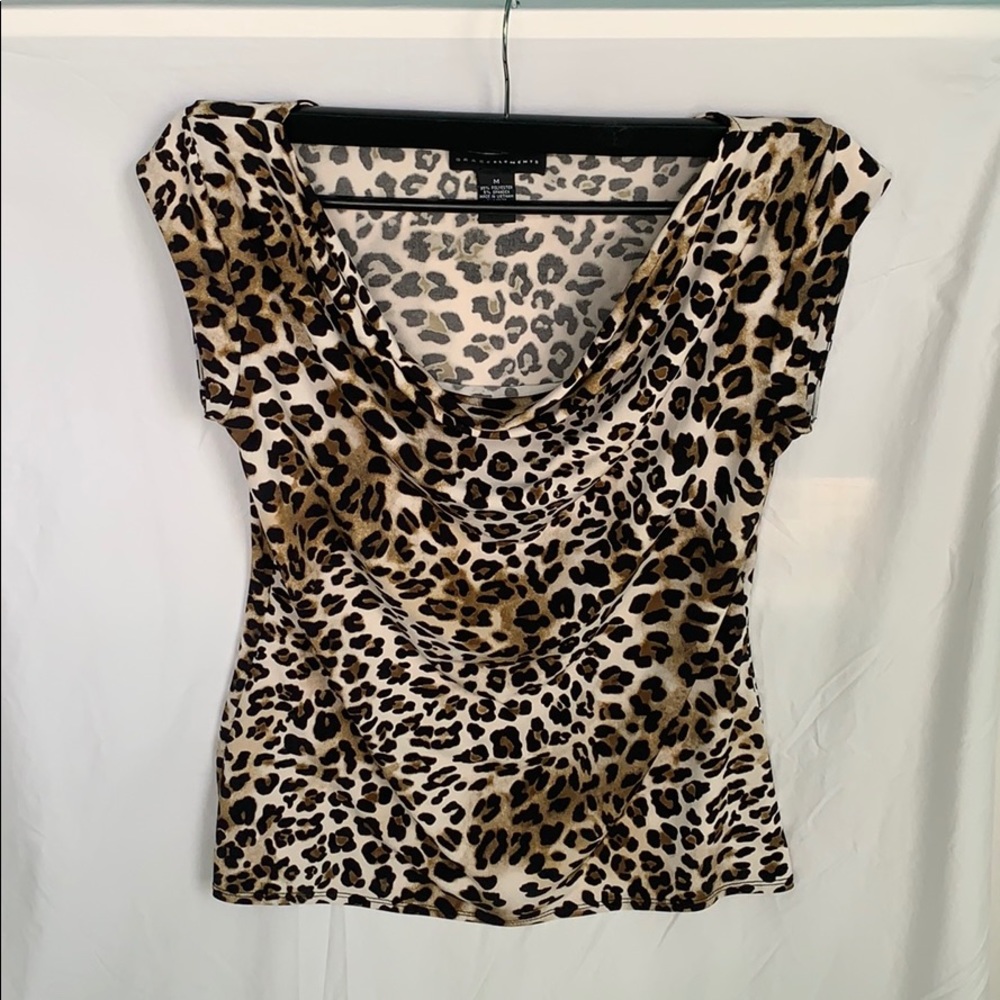 Grace Elements Cheetah Print Blouse